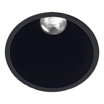 LED2 - LED Kúpeľňové podhľadové svietidlo ZERO LED/10W/230V 4000K CRI 95 IP43 čierna pr. 10,9 cm