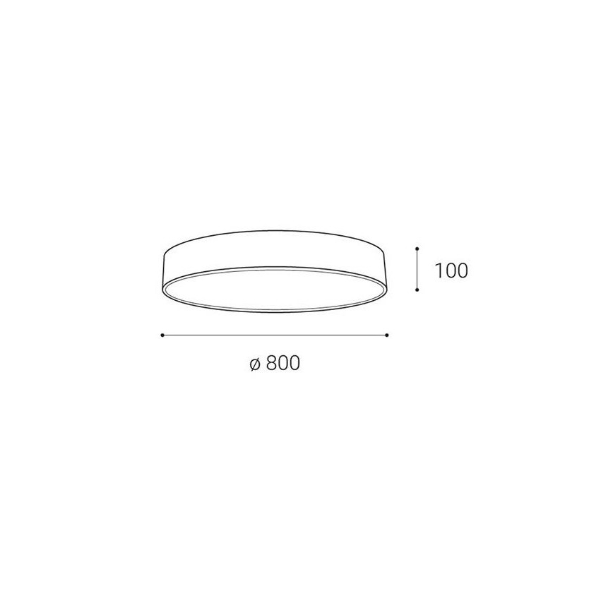LED2 - LED Stmievateľné stropné svietidlo MONO LED/100W/230V 3000K/4000K biela