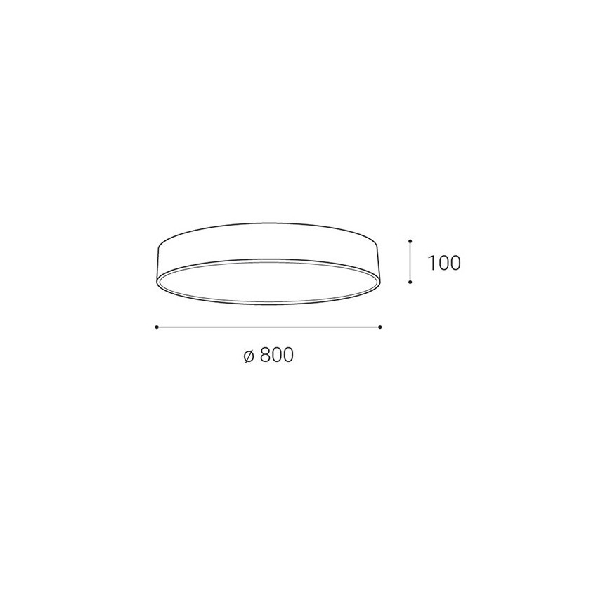 LED2 - LED Stmievateľné stropné svietidlo MONO LED/100W/230V 3000K/4000K čierna