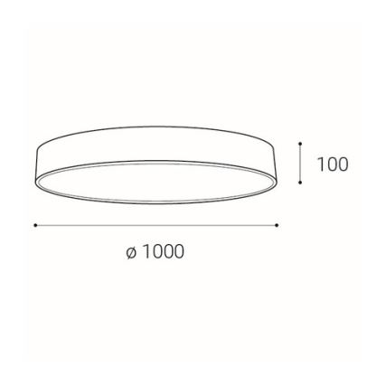 LED2 - LED Stmievateľné stropné svietidlo MONO LED/153W/230V 3000K/4000K biela