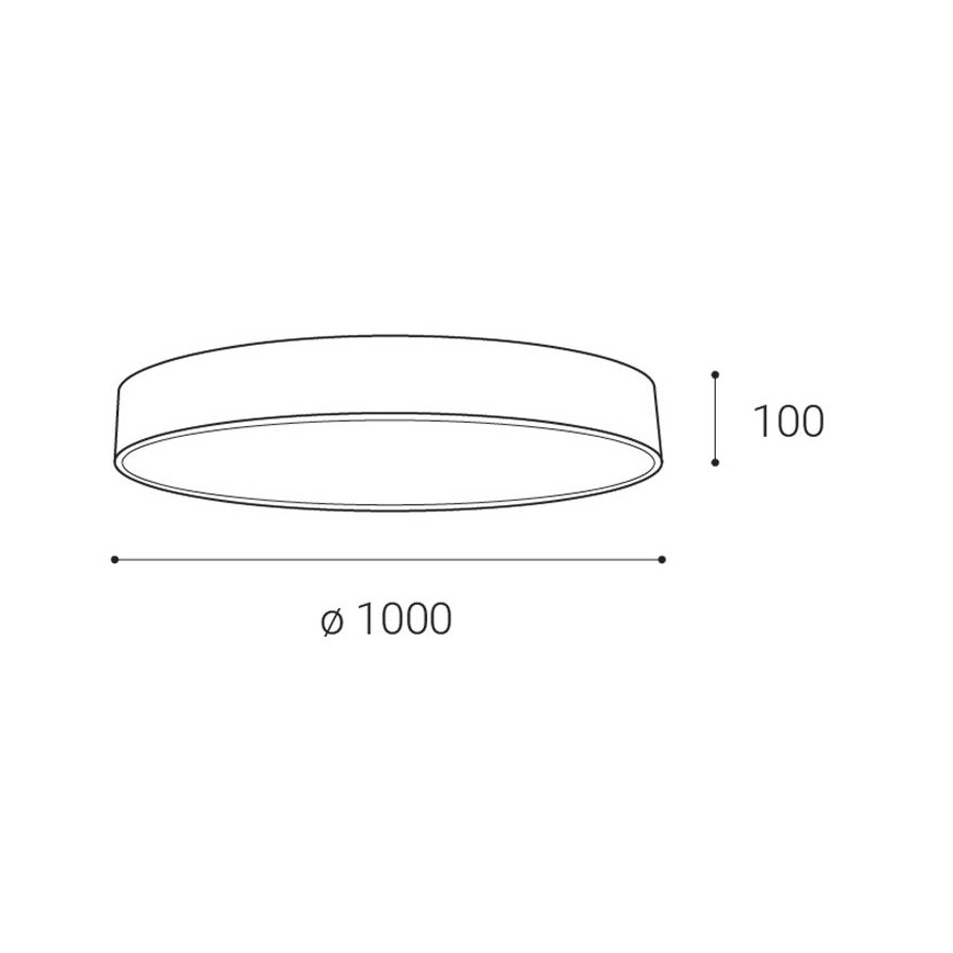 LED2 - LED Stmievateľné stropné svietidlo MONO LED/153W/230V 3000K/4000K čierna