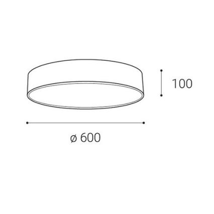 LED2 - LED Stmievateľné stropné svietidlo MONO LED/60W/230V 3000K/4000K biela