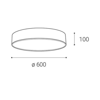 LED2 - LED Stmievateľné stropné svietidlo MONO LED/60W/230V 3000K/4000K čierna