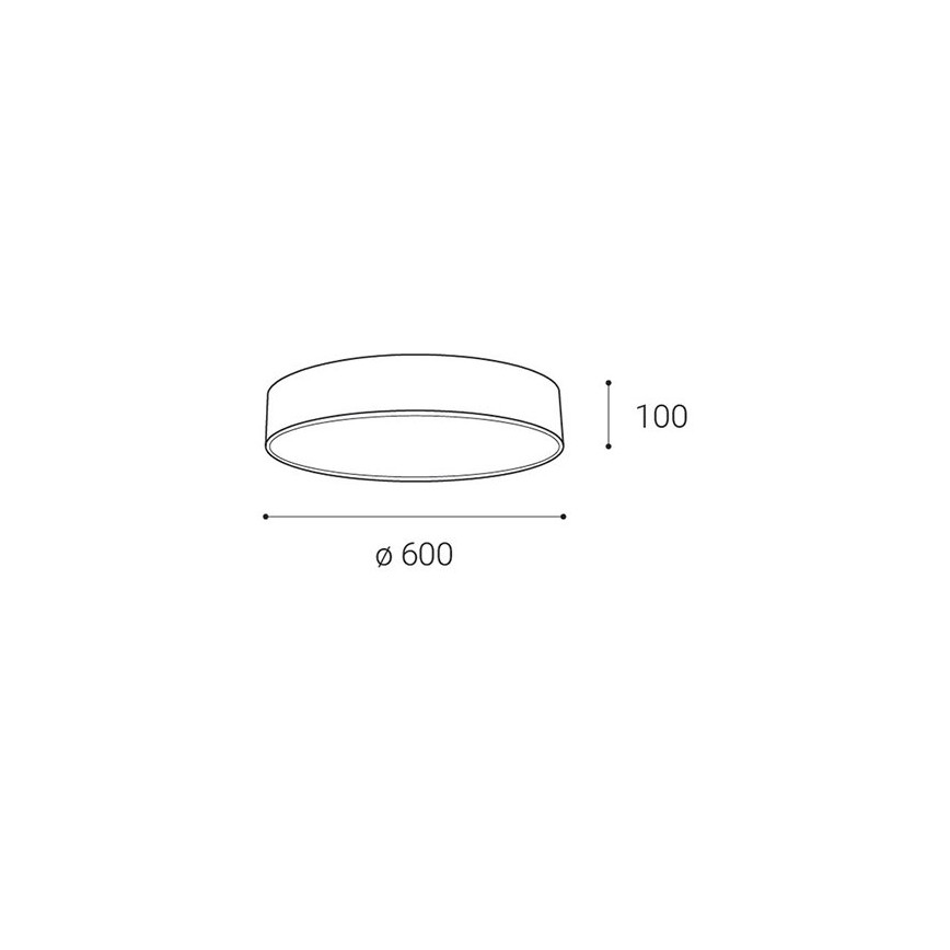LED2 - LED Stmievateľné stropné svietidlo MONO LED/60W/230V 3000K/4000K čierna