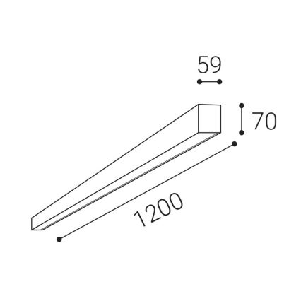 LED2 - LED Stmievateľné stropné svietidlo NOLI LED/40W/230V 3000K/3500K/4000K biela