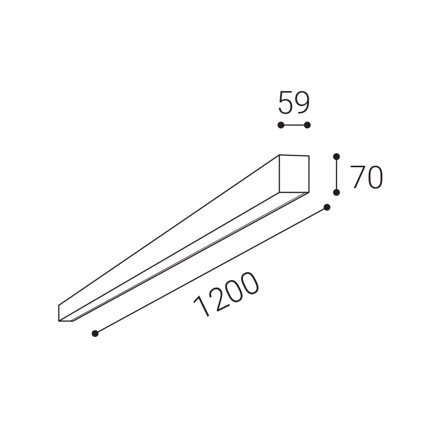 LED2 - LED Stmievateľné stropné svietidlo NOLI LED/40W/230V 3000K/3500K/4000K biela