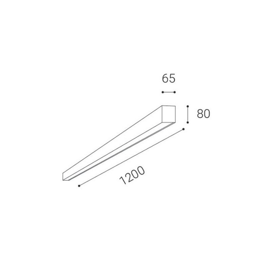 LED2 - LED Stropné prisadené svietidlo LINO LED/30W/230V 3000/3500/4000 biela
