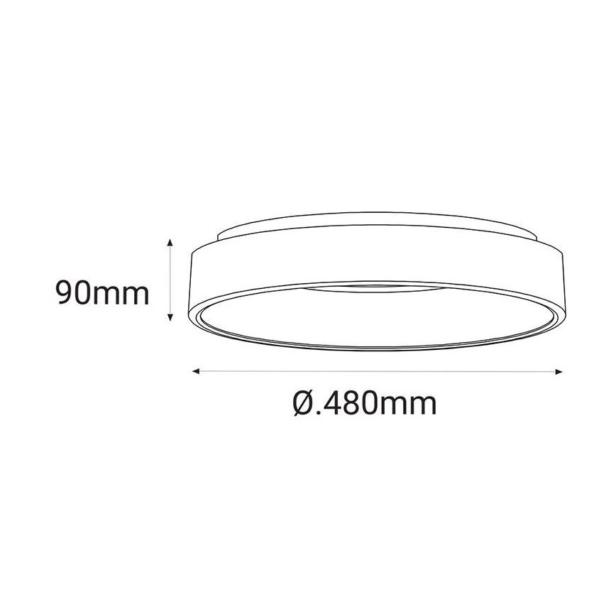 LED2 - LED Stropné svietidlo BELLA LED/40W/230V 3000/4000K čierna