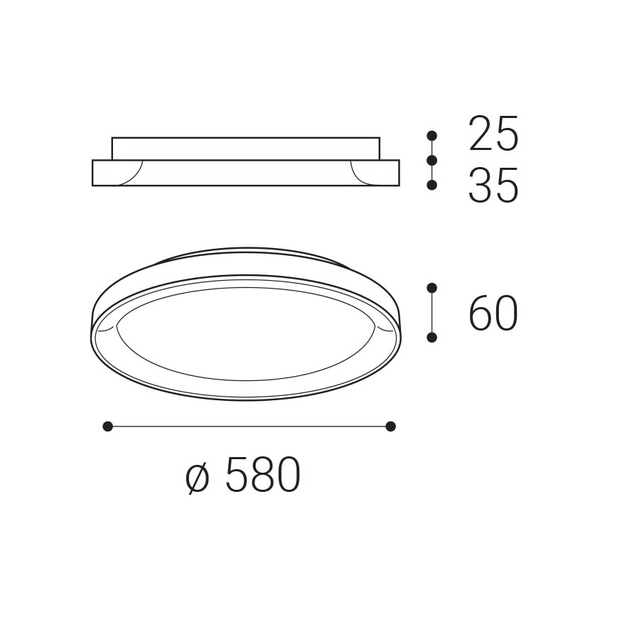 LED2 - LED Stropné svietidlo BELLA LED/48W/230V 3000K/4000K biela
