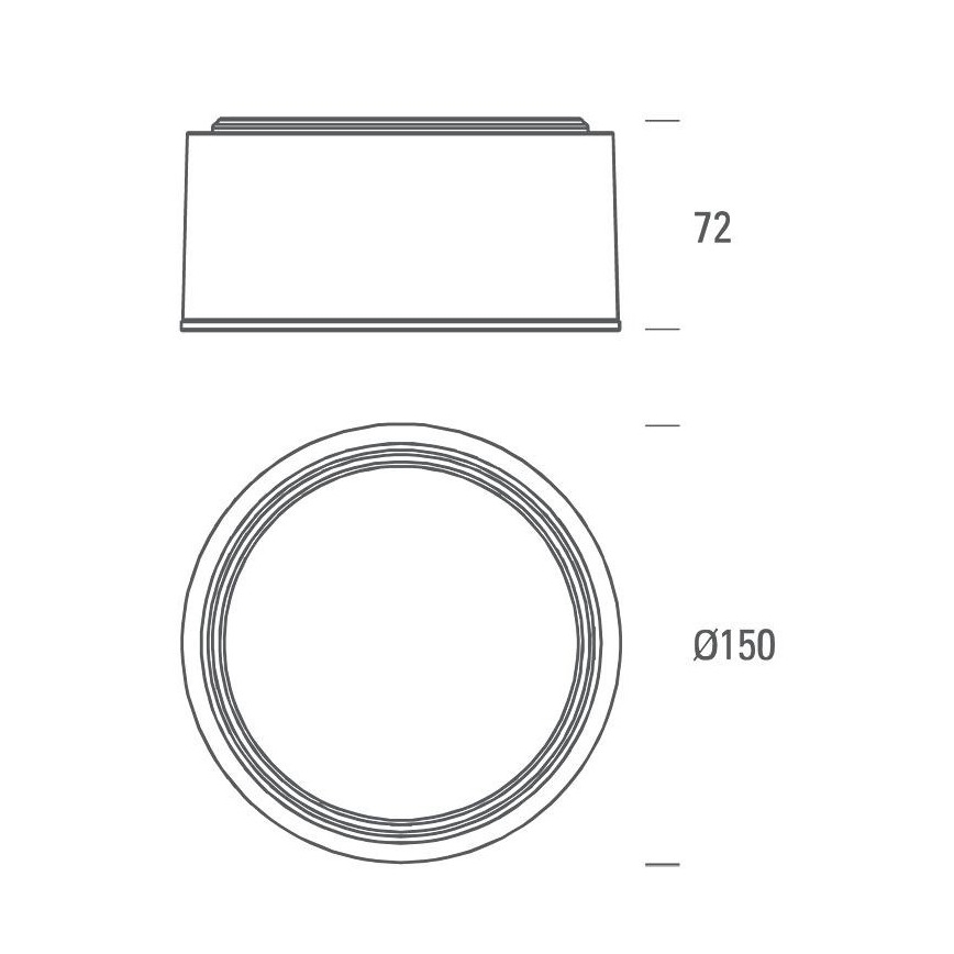 LED2 - LED Stropné svietidlo BUTTON LED/17W/230V strieborná
