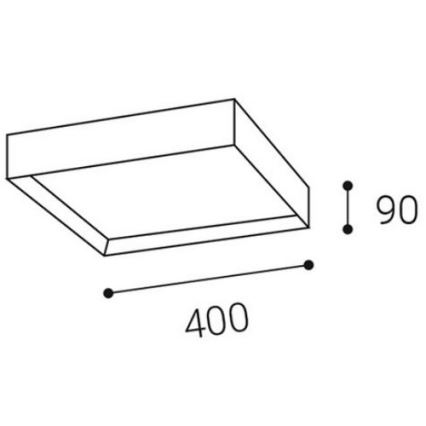 LED2 - LED Stropné svietidlo MILO LED/30W/230V biela 3000/4000K