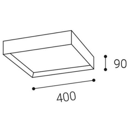 LED2 - LED Stropné svietidlo MILO LED/30W/230V čierna 3000/4000K