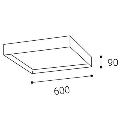 LED2 - LED Stropné svietidlo MILO LED/60W/230V 3000/4000K