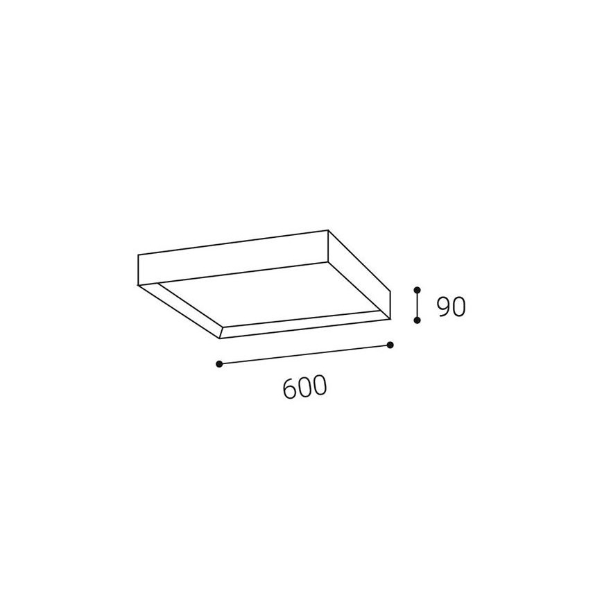 LED2 - LED Stropné svietidlo MILO LED/60W/230V 3000/4000K