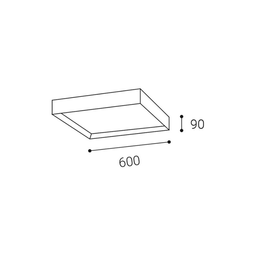 LED2 - LED Stropné svietidlo MILO LED/60W/230V biela 3000/4000K