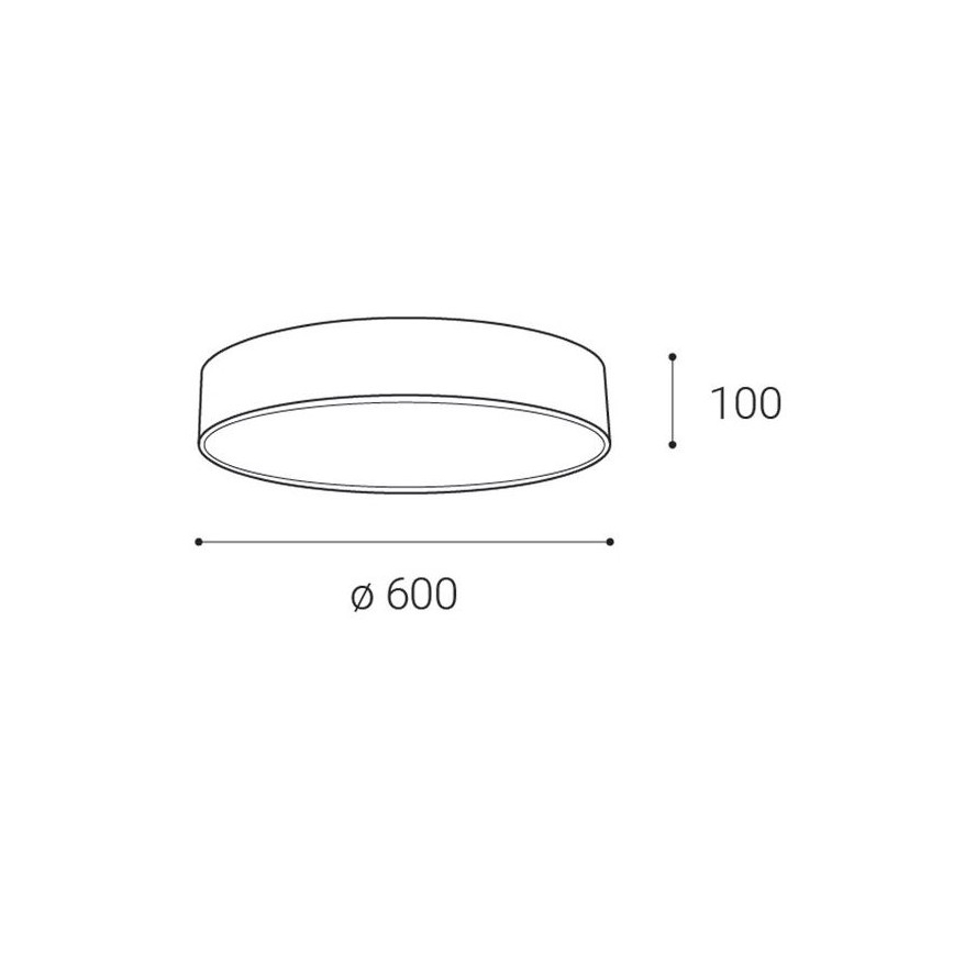 LED2 - LED Stropné svietidlo MONO LED/60W/230V 3000/4000K biela
