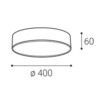 LED2 - LED stropné svietidlo MONO SLIM LED/30W/230V 3000/4000K pr. 40 cm biele