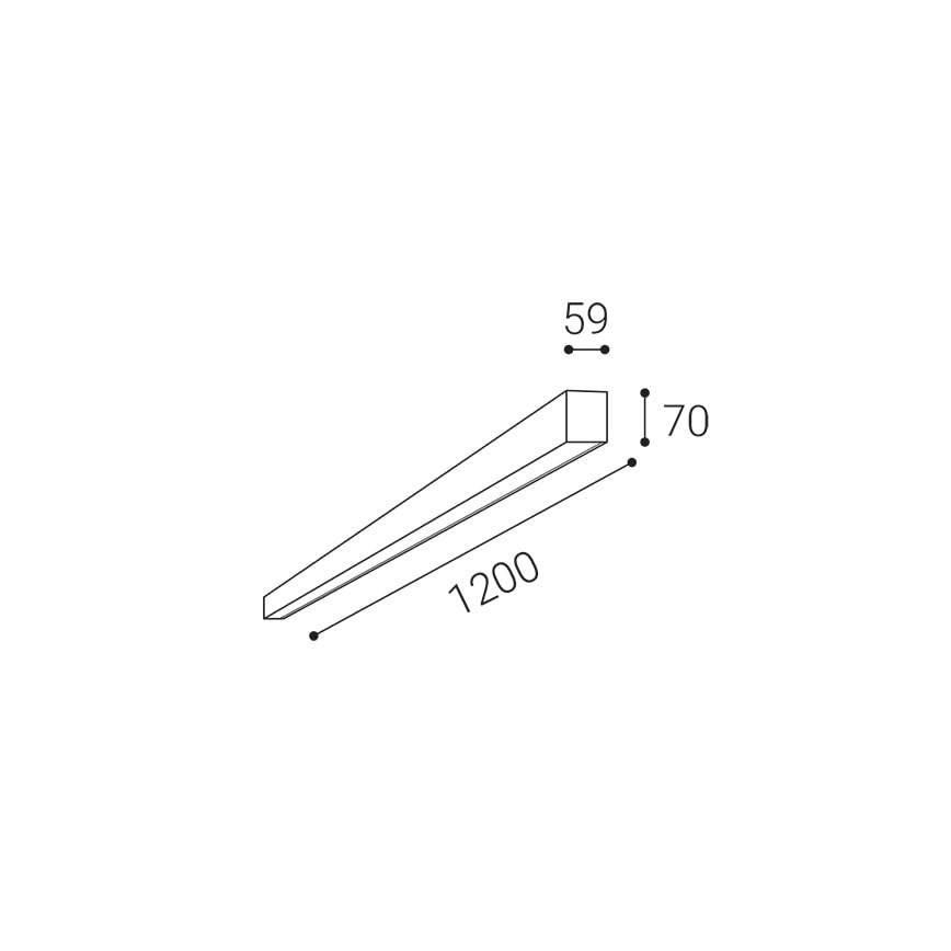 LED2 - LED Stropné svietidlo NOLI LED/40W/230V 3000K/3500K/4000K biela