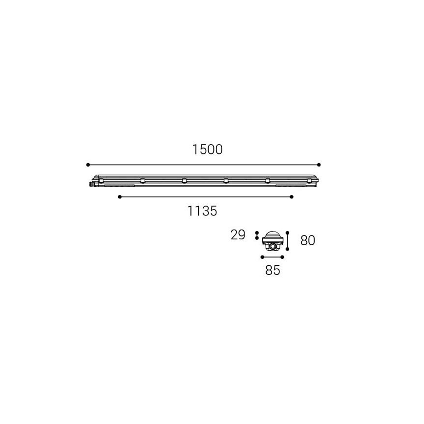 LED2 - LED Technické svietidlo DUSTER LED/52W/230V IP66