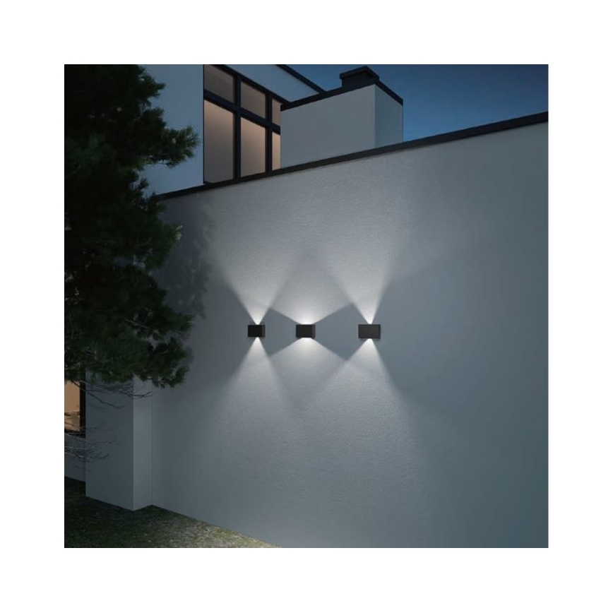 LED2 - LED Vonkajšie nástenné svietidlo BLADE 2xLED/12W/230V IP54