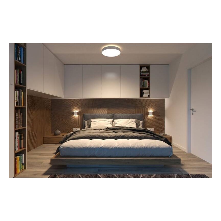 LED2 - LED Vonkajšie nástenné svietidlo FLAT 2xLED/5W/230V IP65
