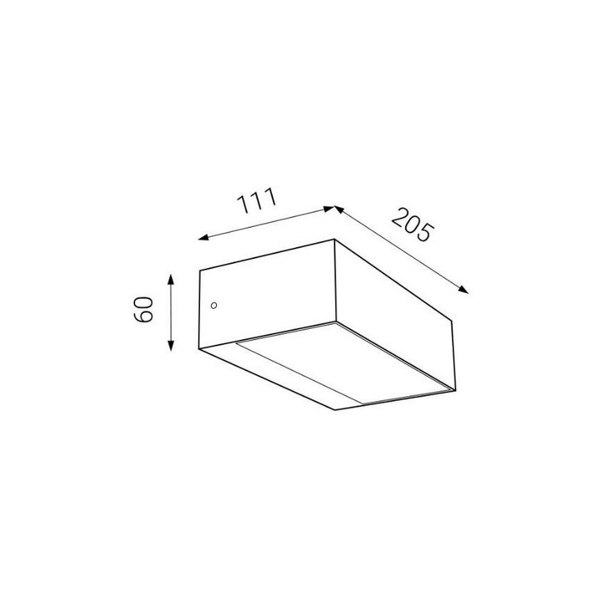 LED2 - LED Vonkajšie nástenné svietidlo KVADER LED/9W/230V IP54