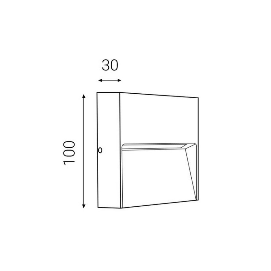 LED2 - LED Vonkajšie nástenné svietidlo STEP ON LED/3W/230V antracit  IP54