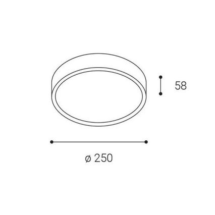 LED2 - LED Vonkajšie stropné svietidlo MIRA LED/18W/230V IP65 biela