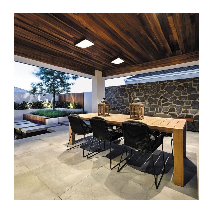 LED2 - LED Vonkajšie stropné svietidlo QUADO LED/10W/230V antracit IP54