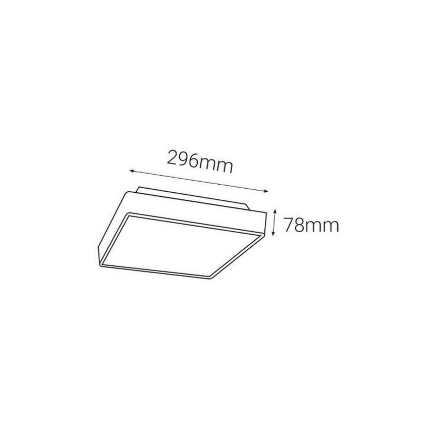 LED2 - LED Vonkajšie svietidlo so čidlom SOLO  LED/16W/230V 3000/4000/6500K IP65