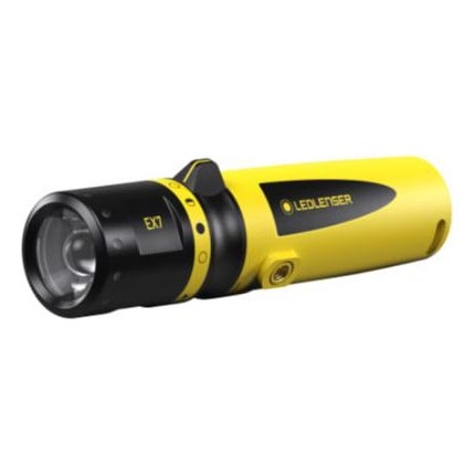 Ledlenser EX7 - stmievateľná LED baterka LED/3xAA IP68 200 lm žltá