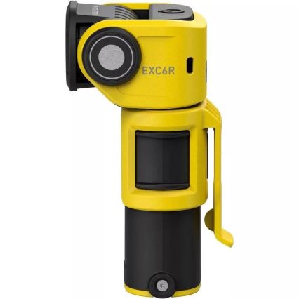 Ledlenser EXC6R - stmievateľná nabíjateľná LED baterka s nabíjacou stanicou LED/1900 mAh IP68 300 lm 10 h žltá