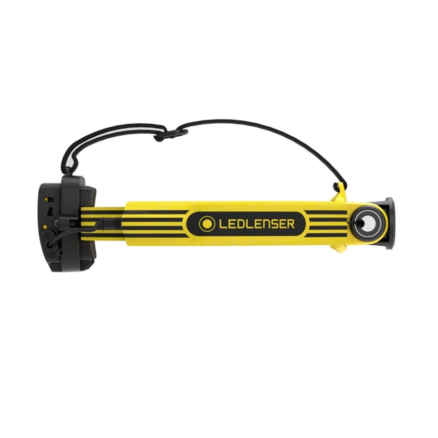 Ledlenser EXH6R - LED stmievateľná nabíjateľná čelovka LED/1900 mAh IP68 250 lm 15 h žltá