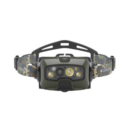 Ledlenser HF8R Core RGB - stmievateľná nabíjateľná čelovka LED/3700 mAh IP68 1600 lm 90 h zelená
