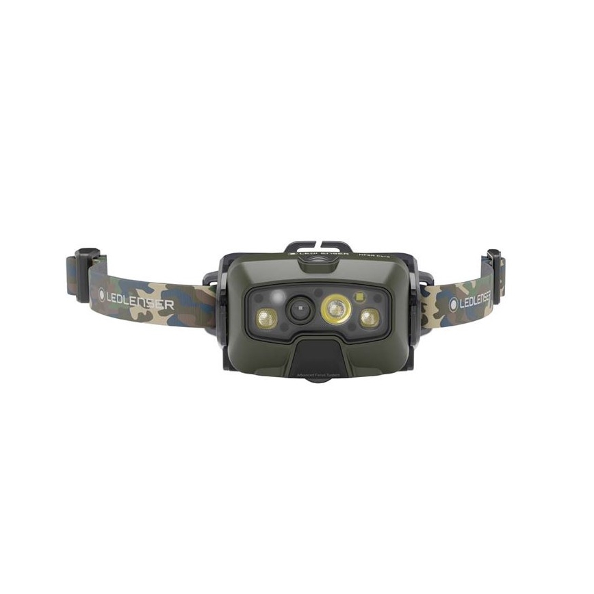 Ledlenser HF8R Core RGB - stmievateľná nabíjateľná čelovka LED/3700 mAh IP68 1600 lm 90 h zelená