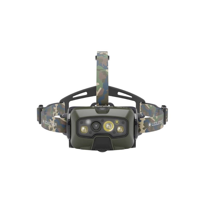Ledlenser HF8R Core RGB - stmievateľná nabíjateľná čelovka LED/3700 mAh IP68 1600 lm 90 h zelená