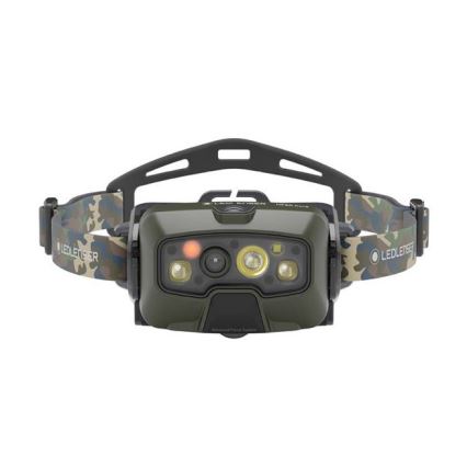 Ledlenser HF8R Core RGB - stmievateľná nabíjateľná čelovka LED/3700 mAh IP68 1600 lm 90 h zelená