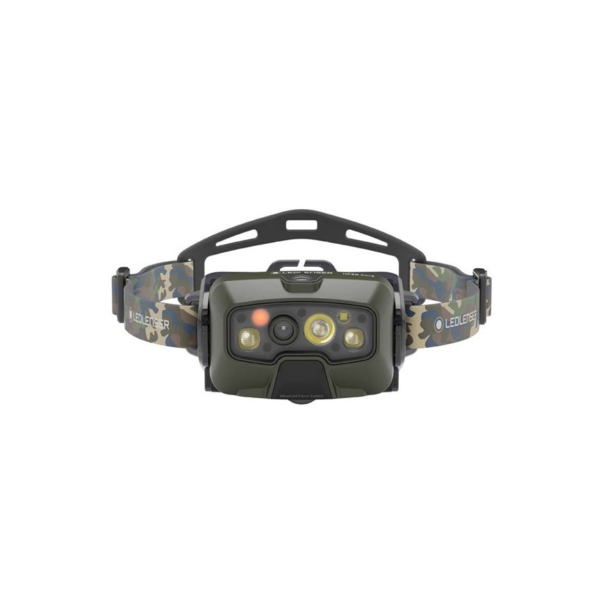 Ledlenser HF8R Core RGB - stmievateľná nabíjateľná čelovka LED/3700 mAh IP68 1600 lm 90 h zelená