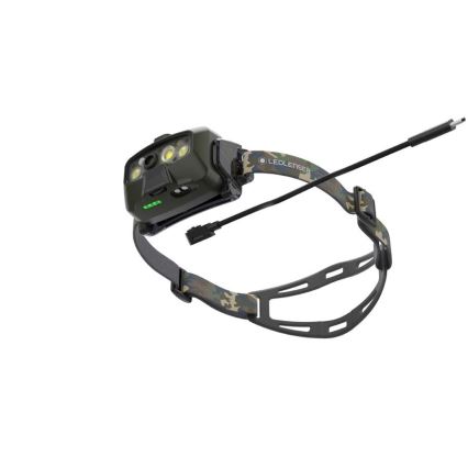 Ledlenser HF8R Core RGB - stmievateľná nabíjateľná čelovka LED/3700 mAh IP68 1600 lm 90 h zelená