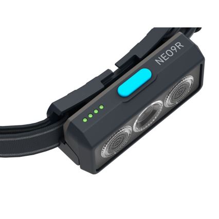 Ledlenser NEO9R - LED stmievaná nabíjateľná čelovka LED/5000 mAh IP54 1200 lm 120h čierna/modrá