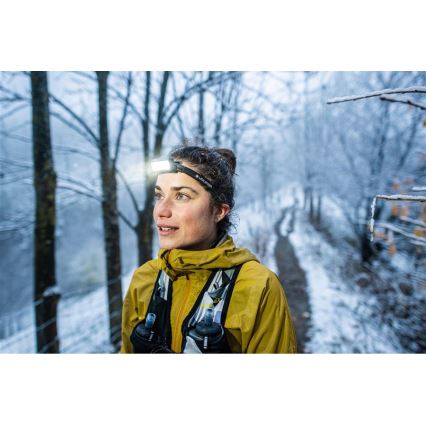 Ledlenser NEO9R - stmievateľná dobíjateľná LED čelovka, 5000 mAh, IP54, 1200 lm, 120 h, čierna/sivá