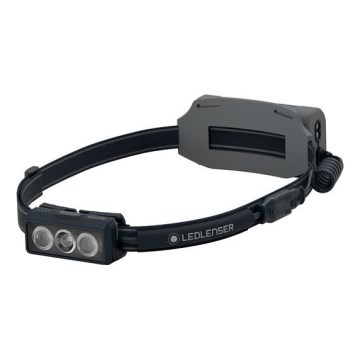 Ledlenser NEO9R - stmievateľná dobíjateľná LED čelovka, 5000 mAh, IP54, 1200 lm, 120 h, čierna/sivá