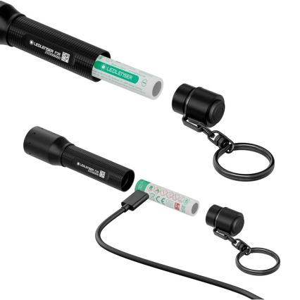 Ledlenser P3R - LED stmievateľná nabíjateľná baterka LED/1xAAA/300 mAh IP54 130 lm 8 h čierna