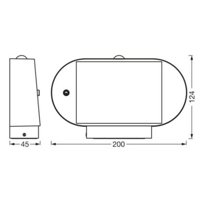 Ledvance - LED solárne nástenné svietidlo so senzorom pohybu a súmraku ENDURA STYLE LED/4W/3,7V 2000 mAh IP44