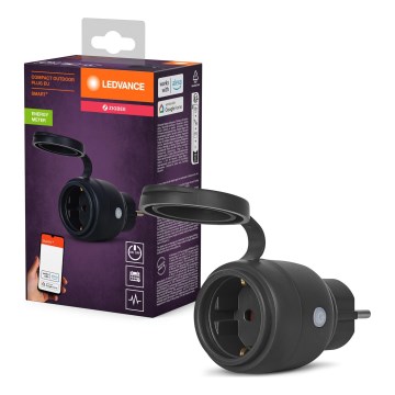 Ledvance - Inteligentná vonkajšia zásuvka SMART+ 3680W/230V/Typ F/SCHUKO 16A IP44 čierna