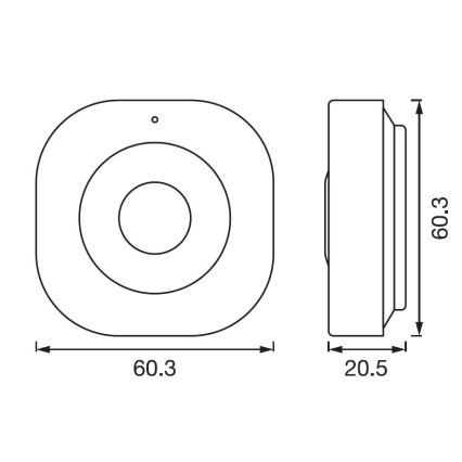 Ledvance - Inteligentný senzor pohybu SMART+ 3,7V Wi-fi