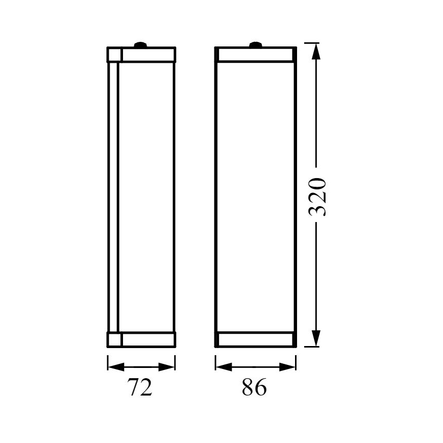 Ledvance - Kúpeľňové nástenné svietidlo BATHROOM CLASSIC 2xE14/12W/230V IP44