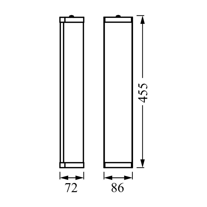Ledvance - Kúpeľňové nástenné svietidlo BATHROOM CLASSIC 3xE14/12W/230V IP44