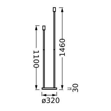 Ledvance - Lampová noha DECOR STICK 3xE27/40W/230V béžová