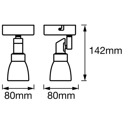 Ledvance - LED Bodové svietidlo SPOT 1xG9/2W/230V